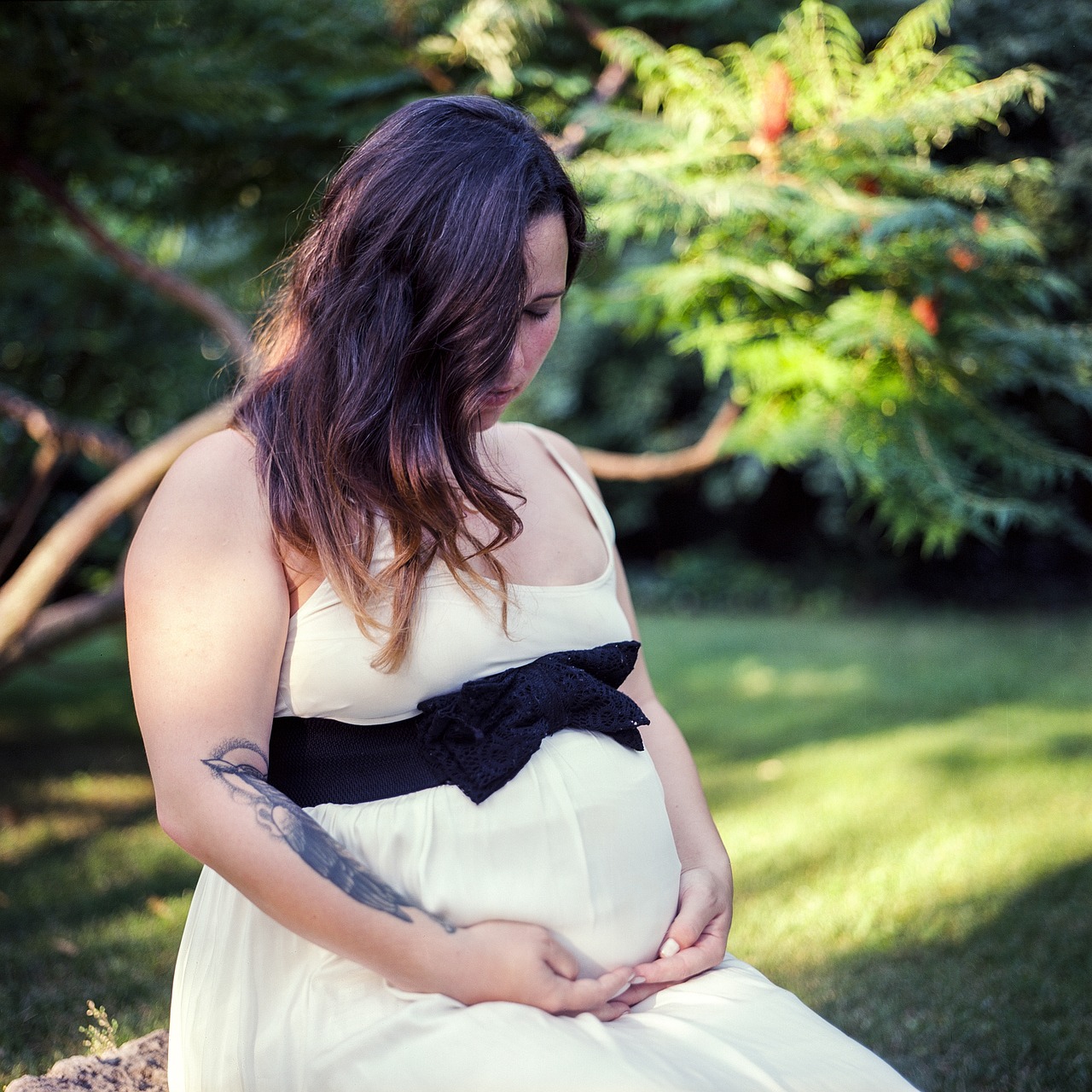 pregnant garden summer free photo