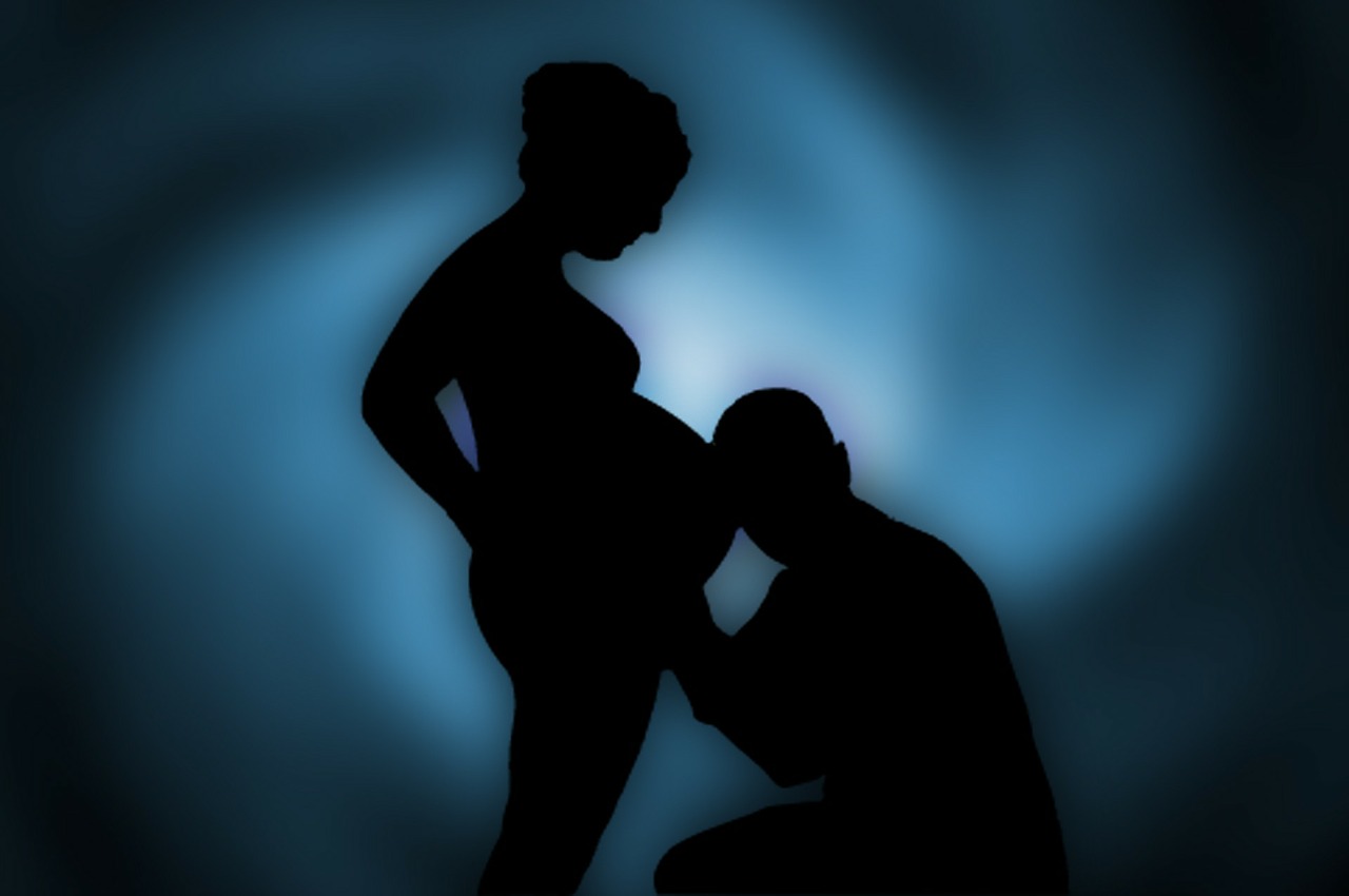 pregnant parents father free photo