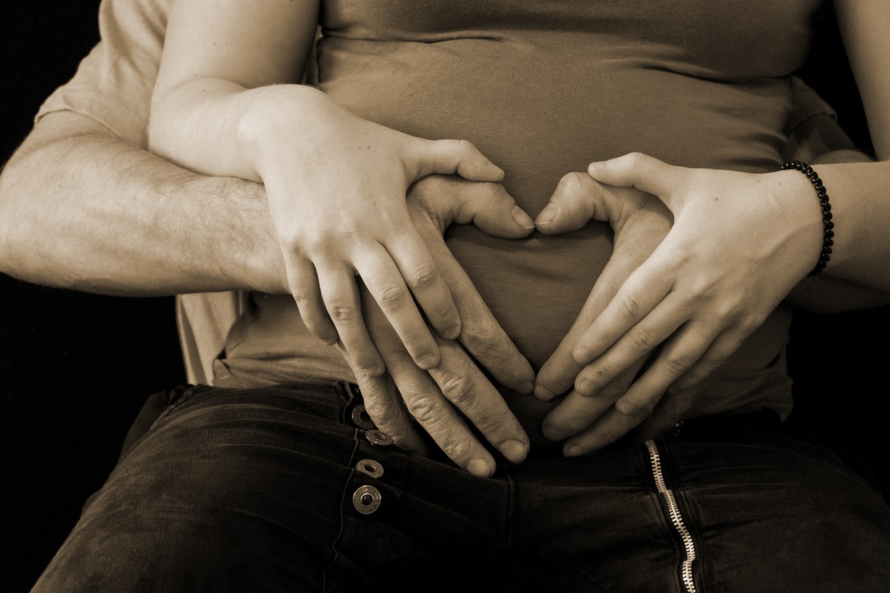 pregnant  pregnancy  heart free photo