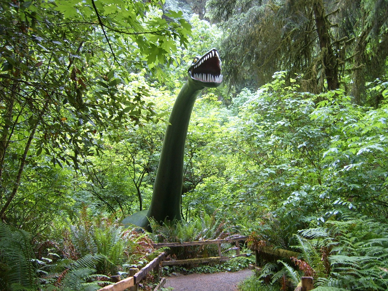prehistoric gardens dinosaur port orford free photo