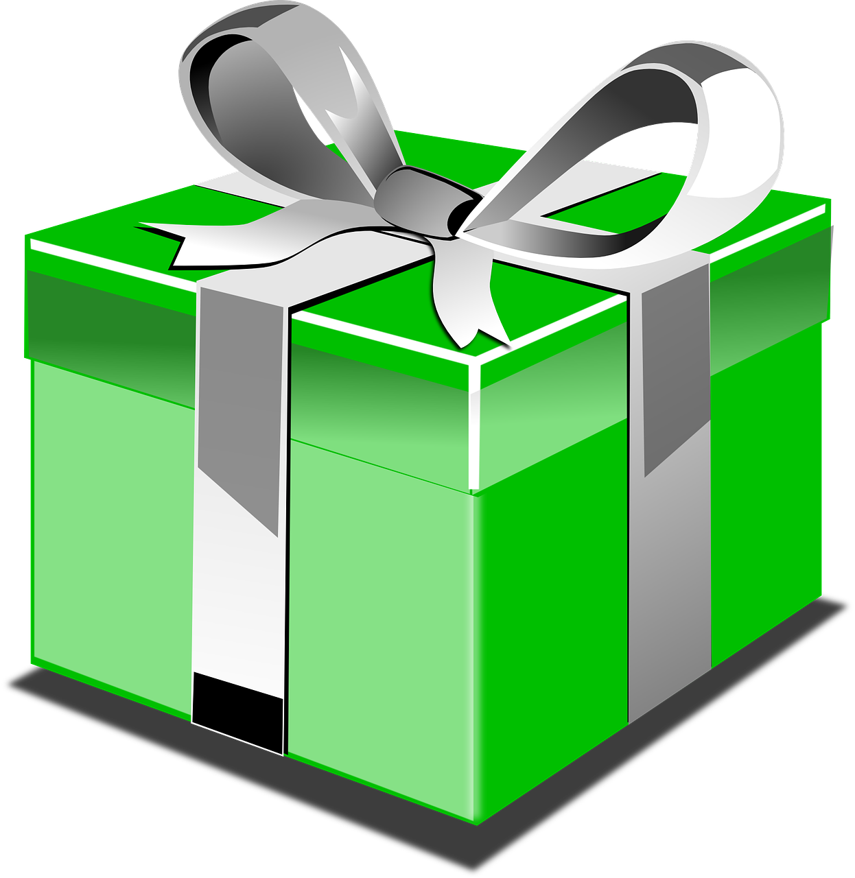 present gift green free photo