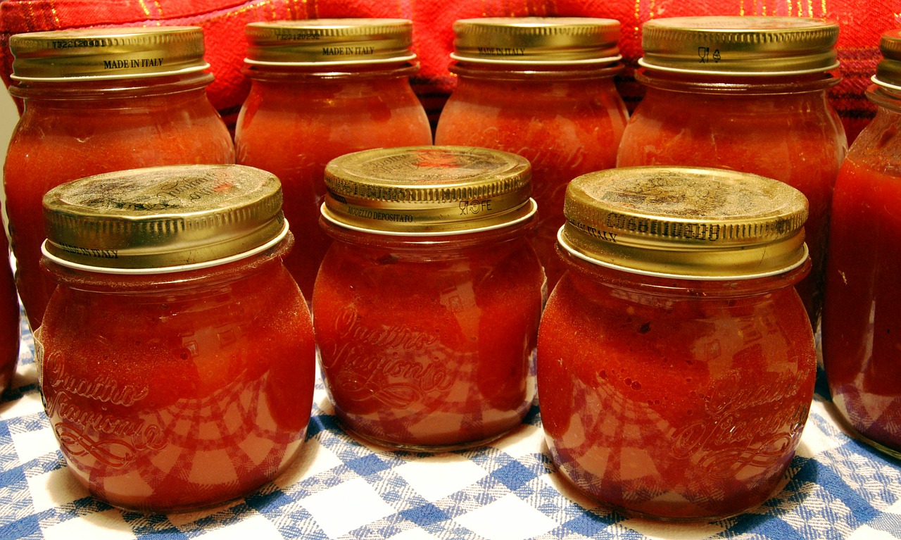 preserves tomato jar free photo