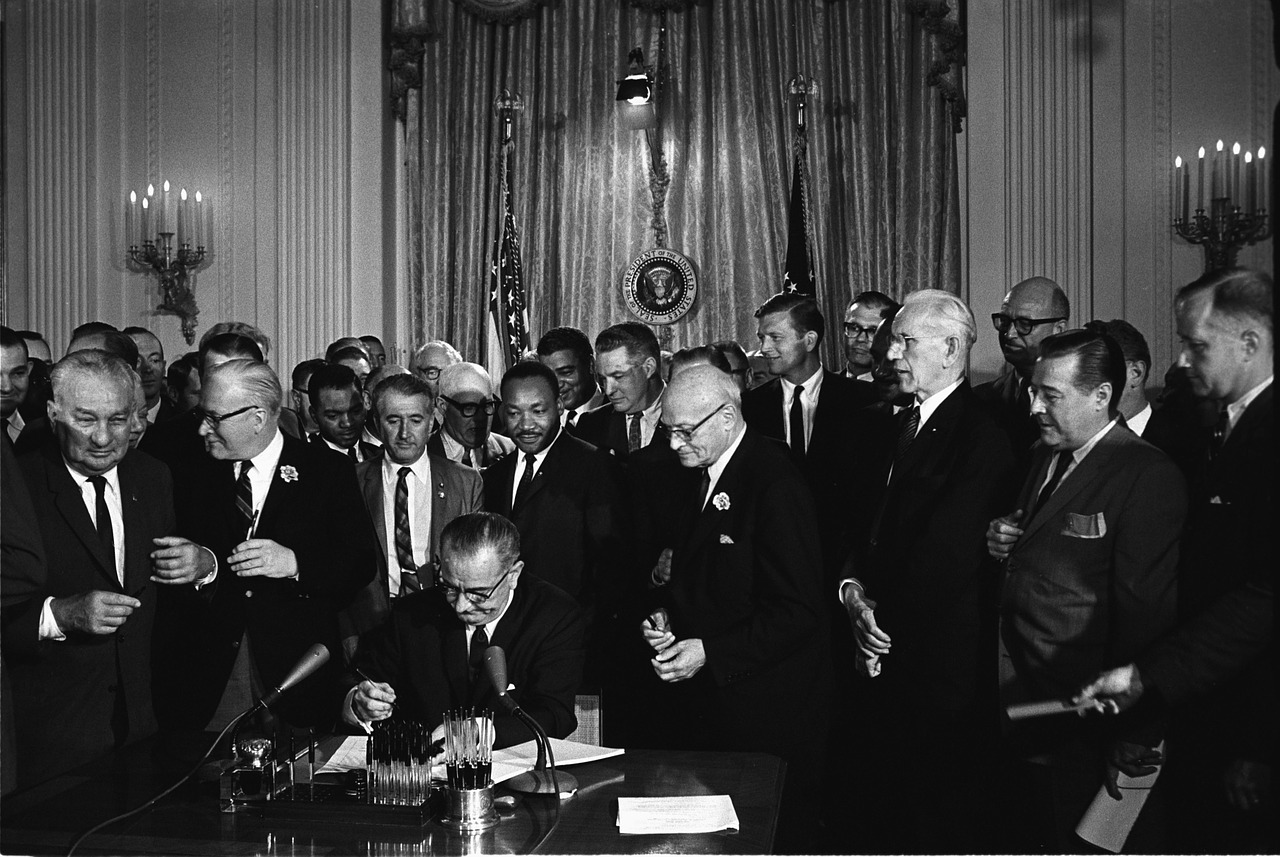 president lyndon b johnson civil rights act free photo