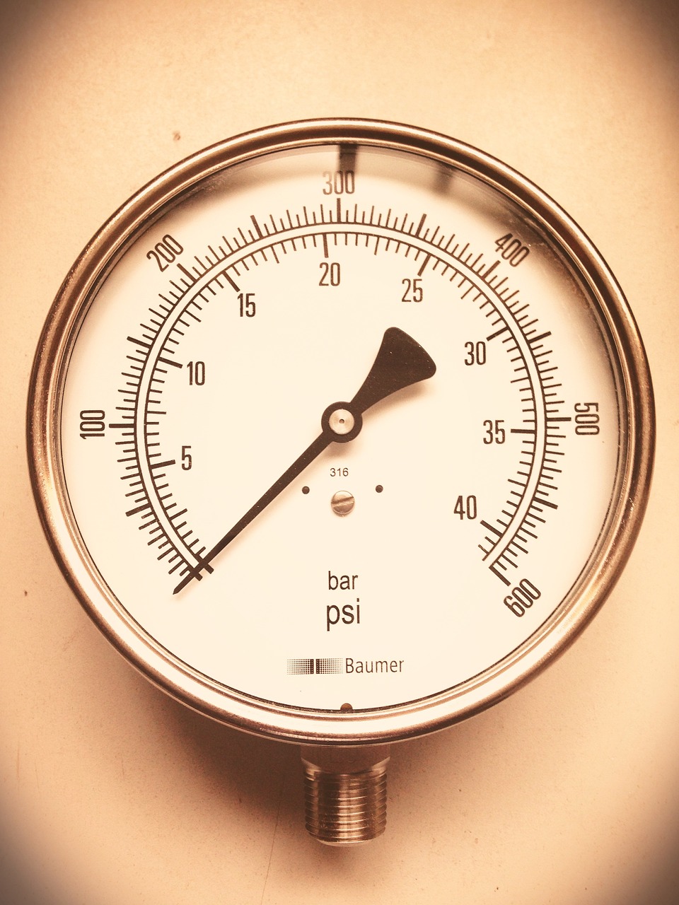 pressure gauge industrial clock free photo