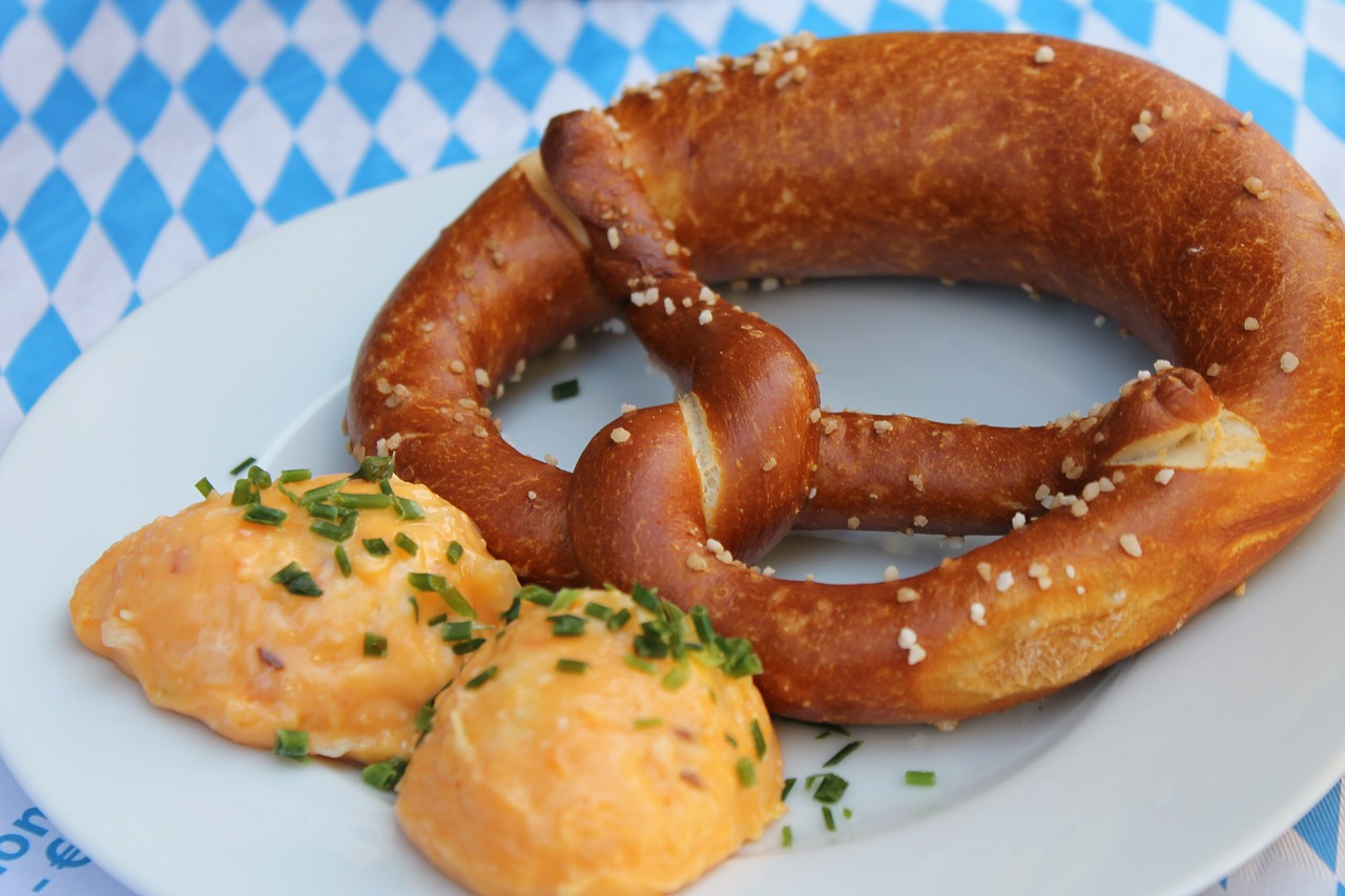 pretzel bavaria obatzda free photo