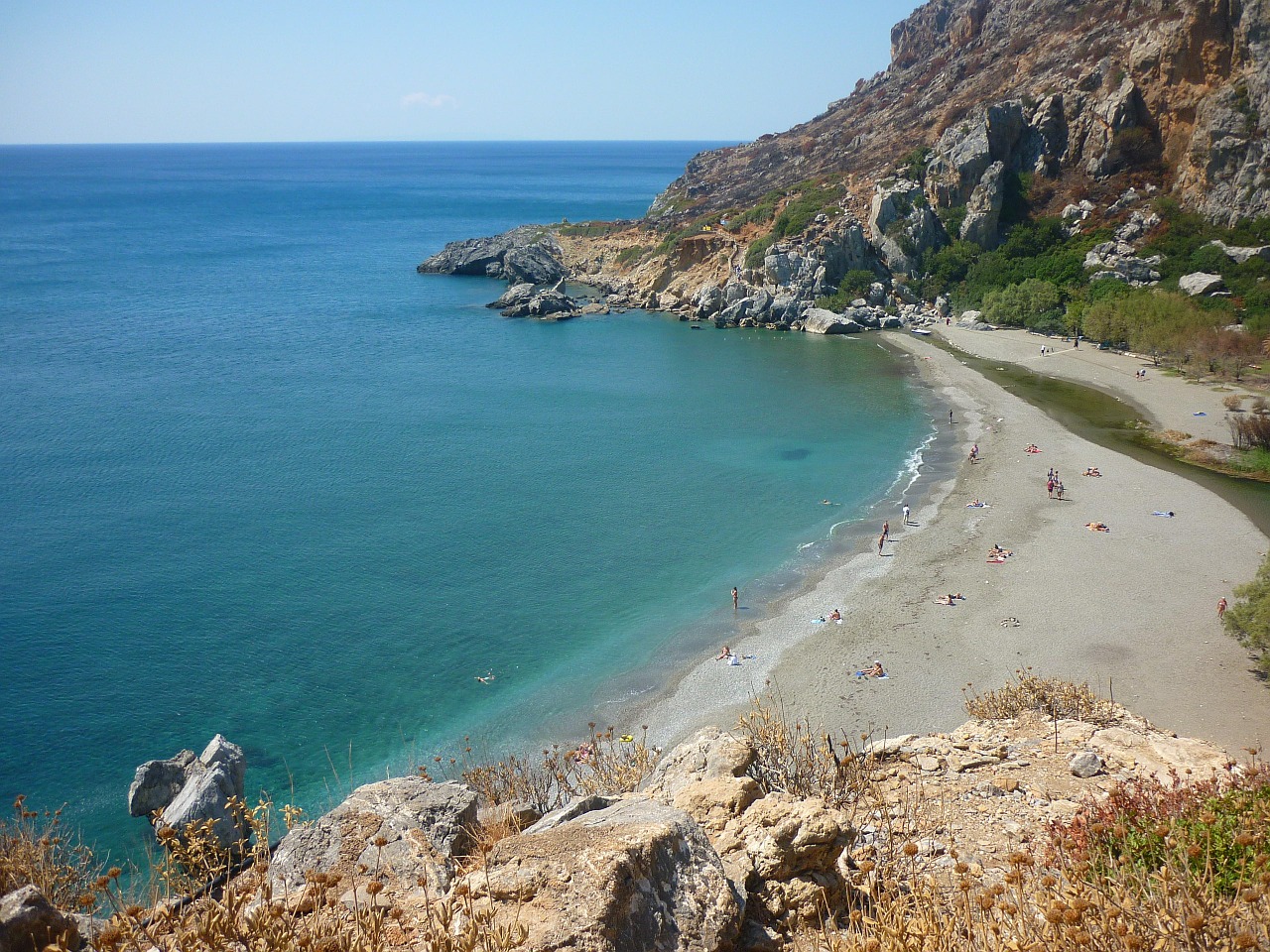 preveli crete greece free photo