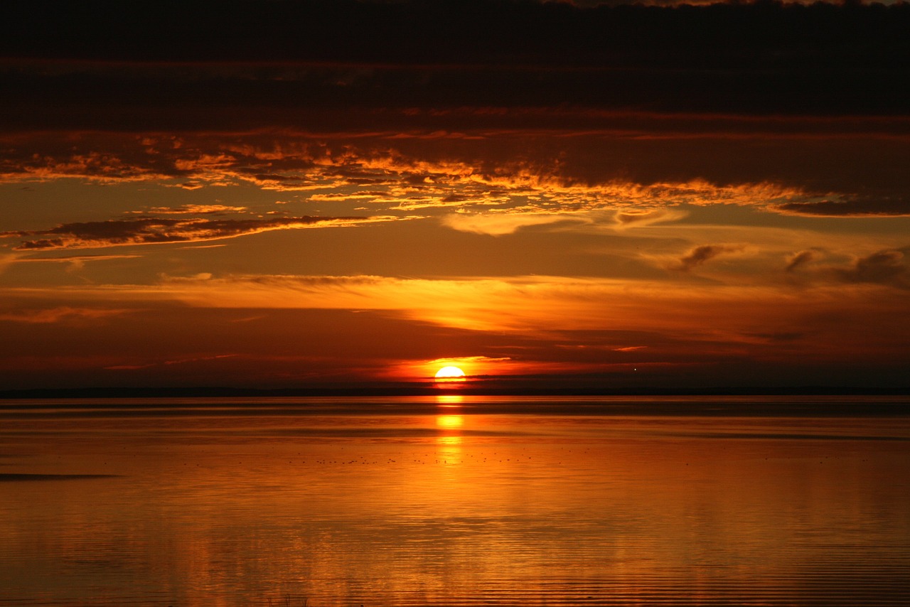 prince edward island sunset dusk free photo