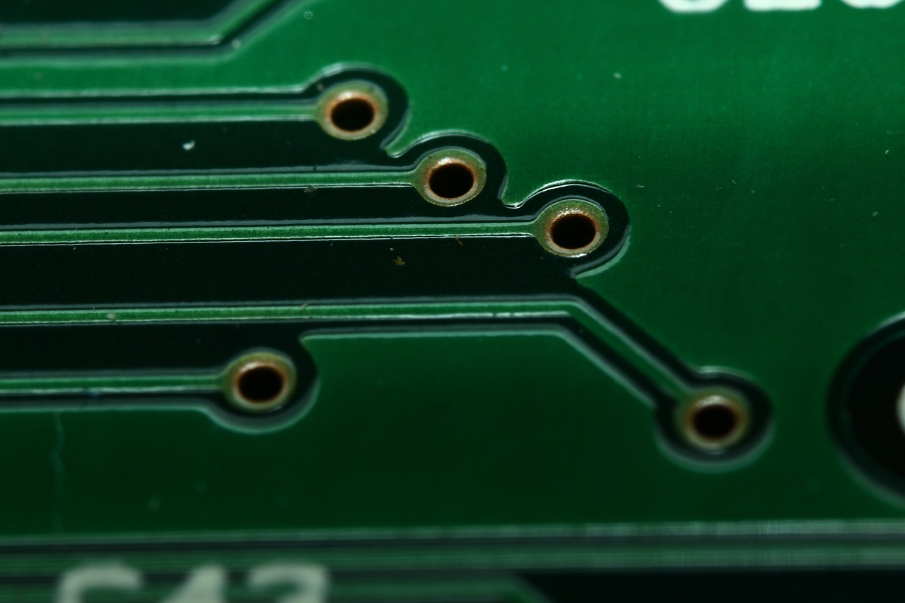 printed circuit board board conductors free photo
