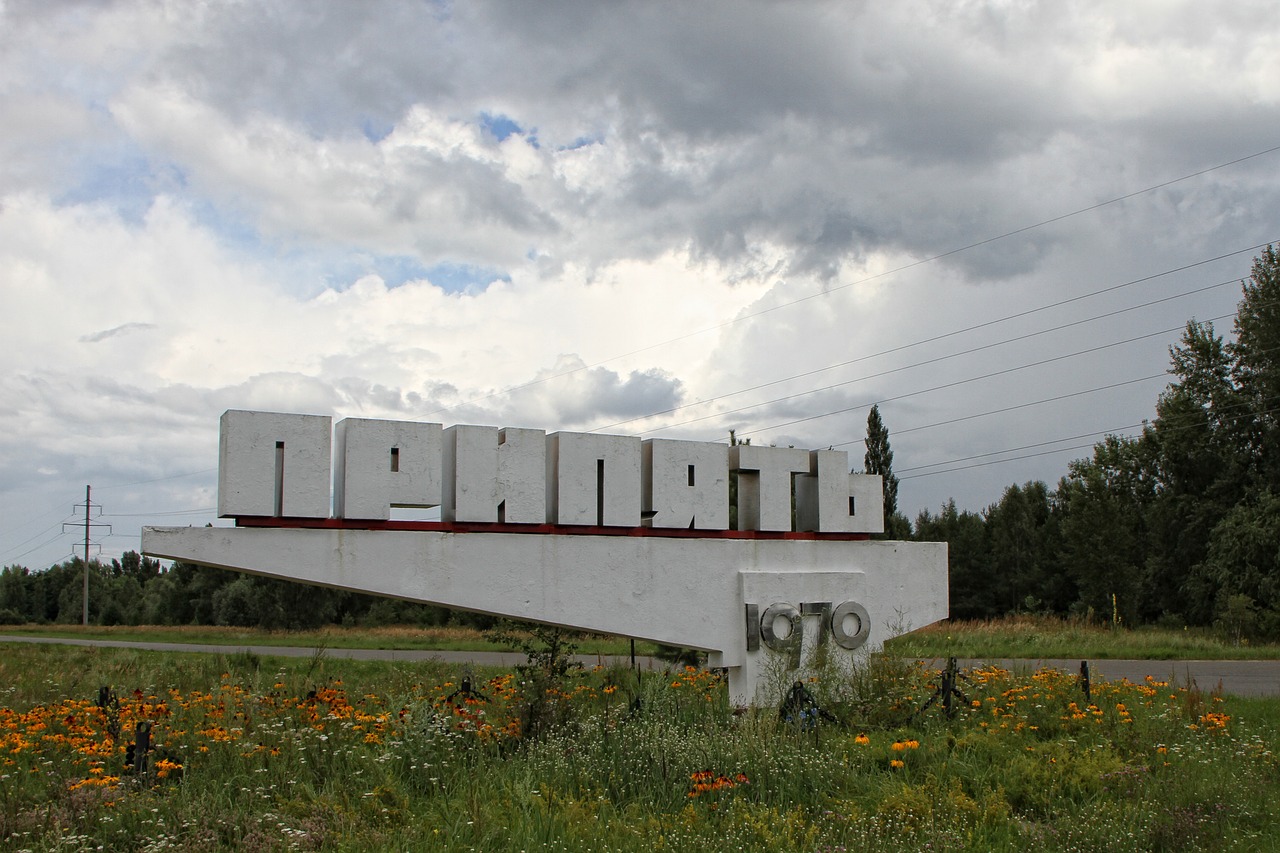 pripyat ukraine sign free photo