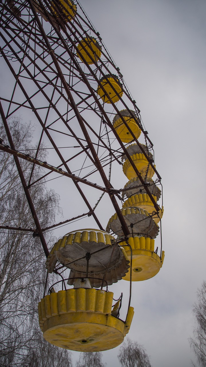 pripyat  carousel  ferris wheel free photo
