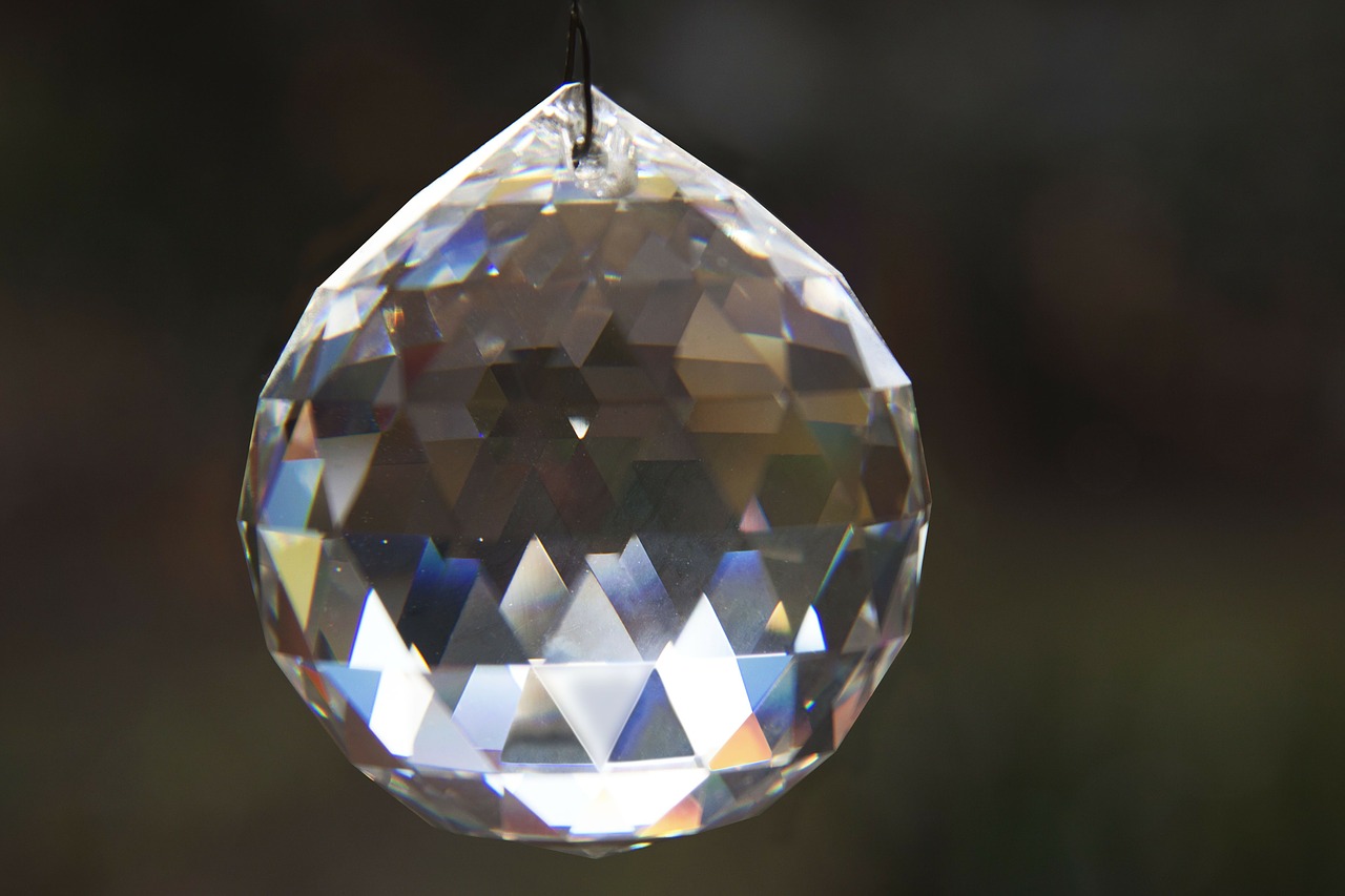 prism ball geometric body decorative free photo