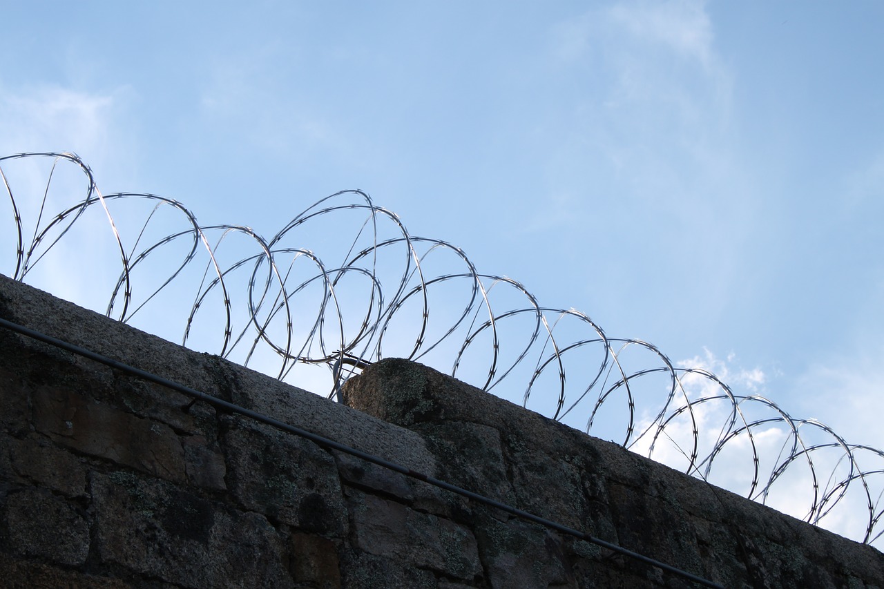 prison wire barbed free photo