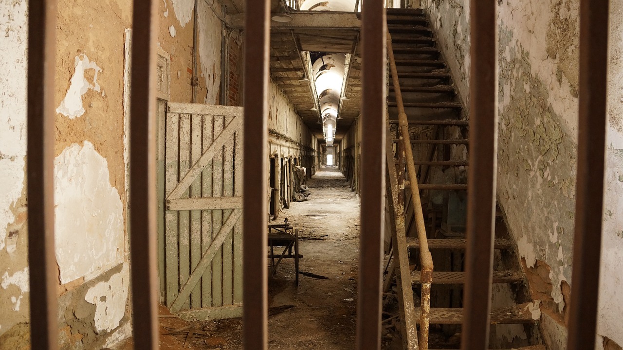 prison ruin bars free photo