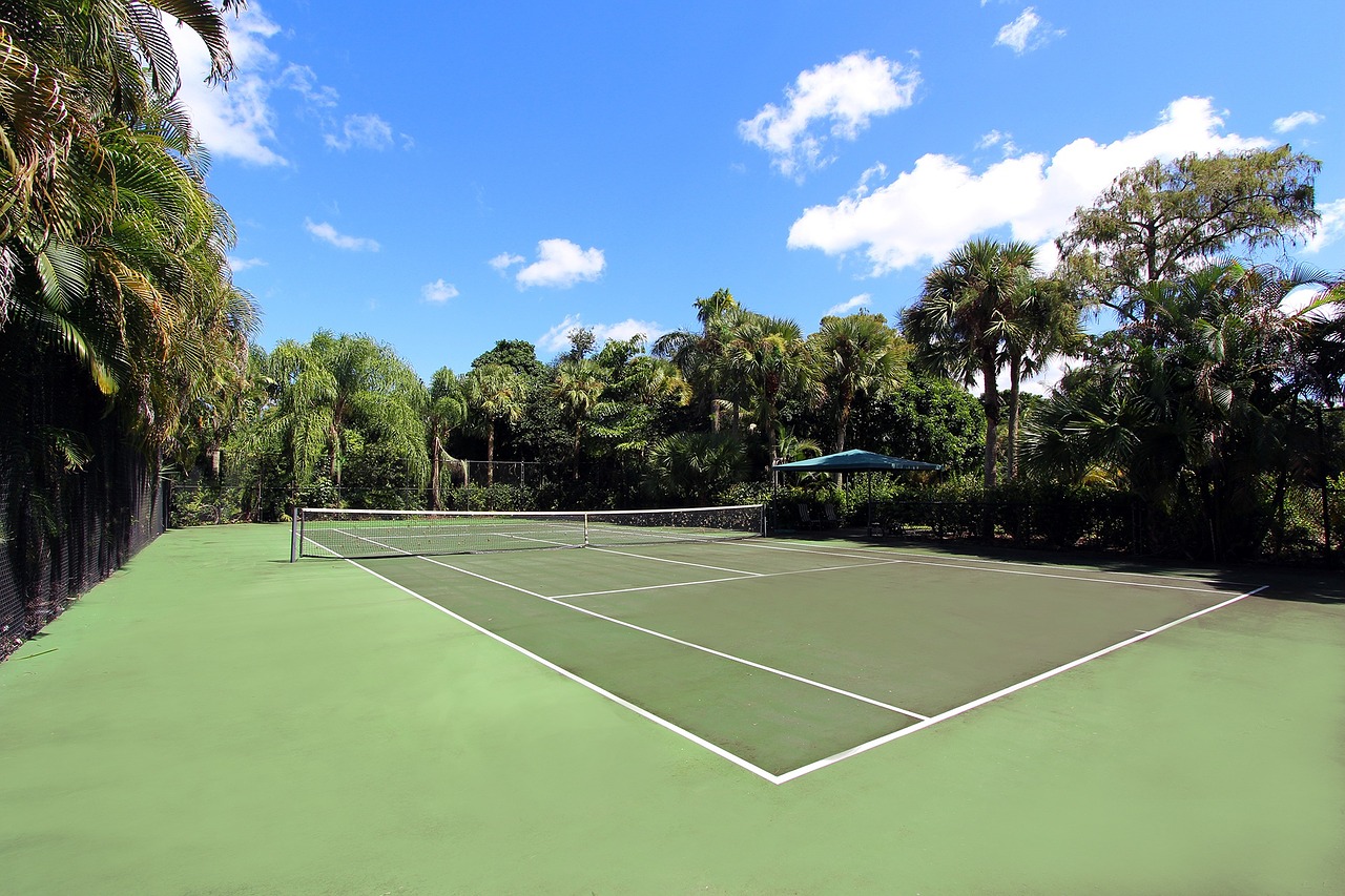 tennis court home free photo