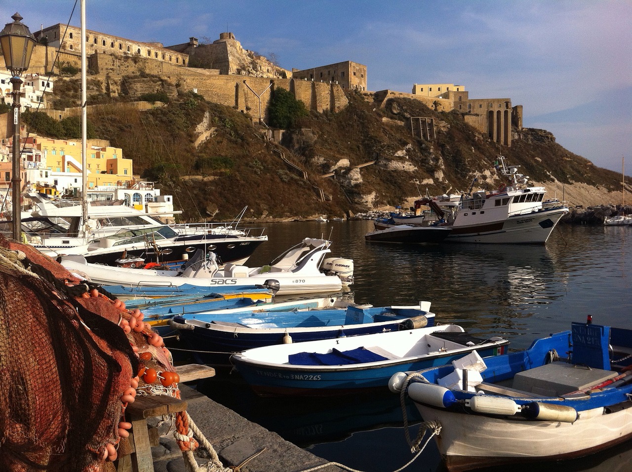 procida networks boats free photo