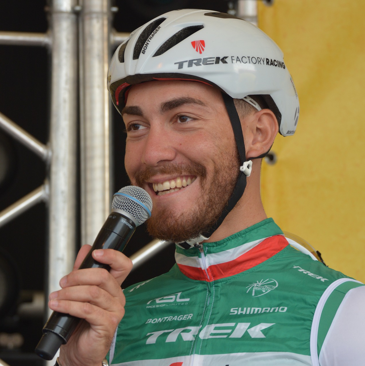 professional road bicycle racer interview italian champion free photo