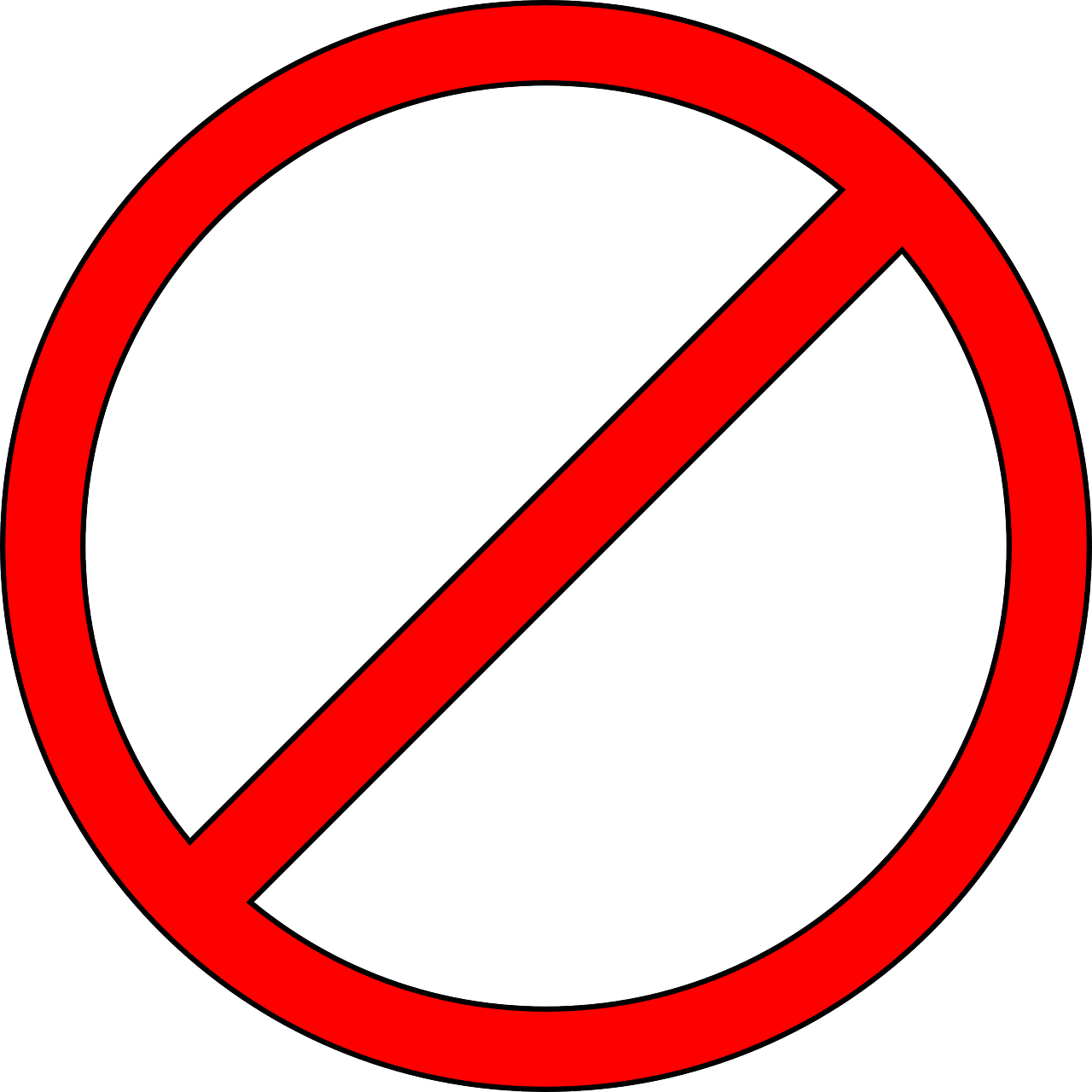 prohibited don't do not free photo