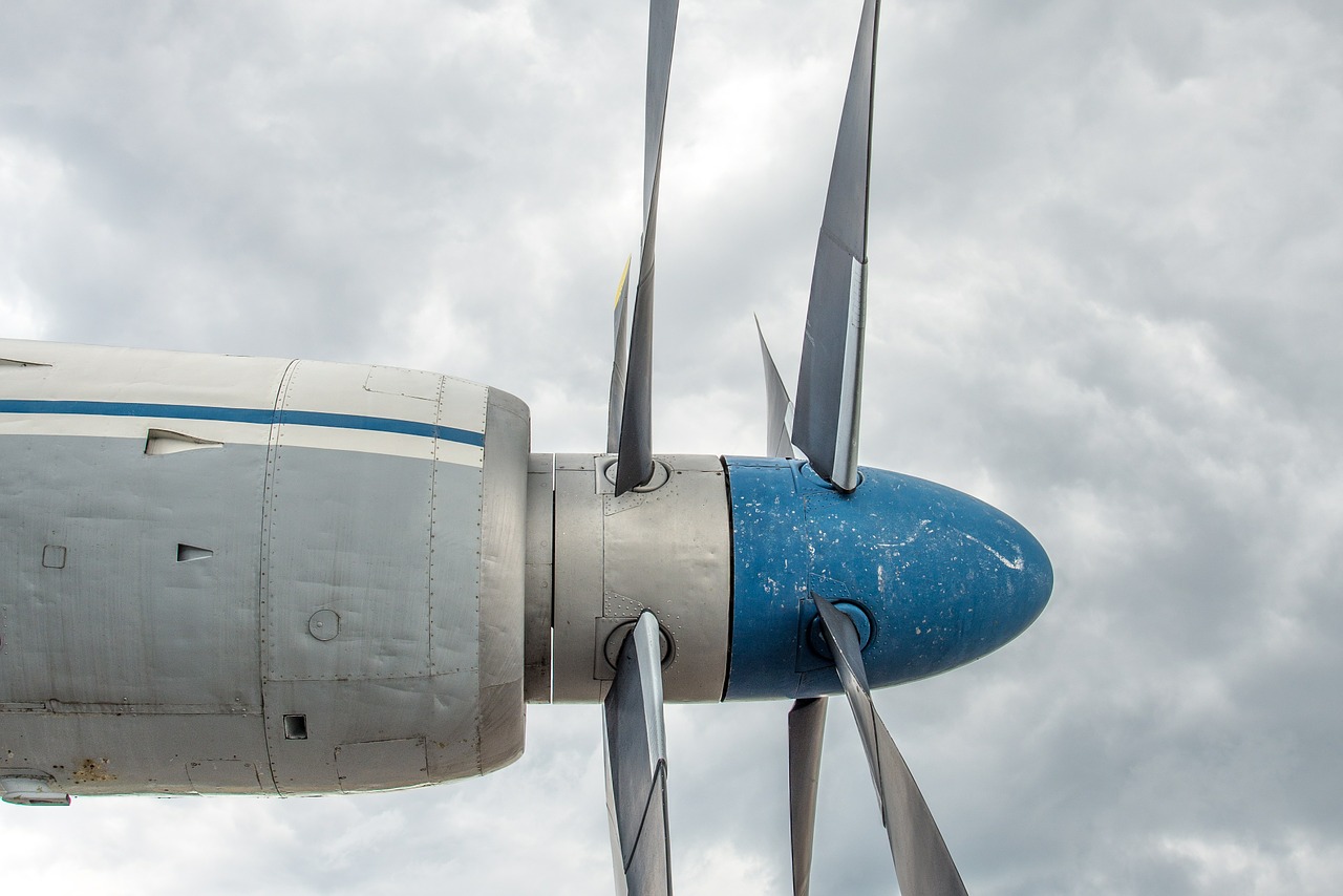 propeller aircraft detail free photo