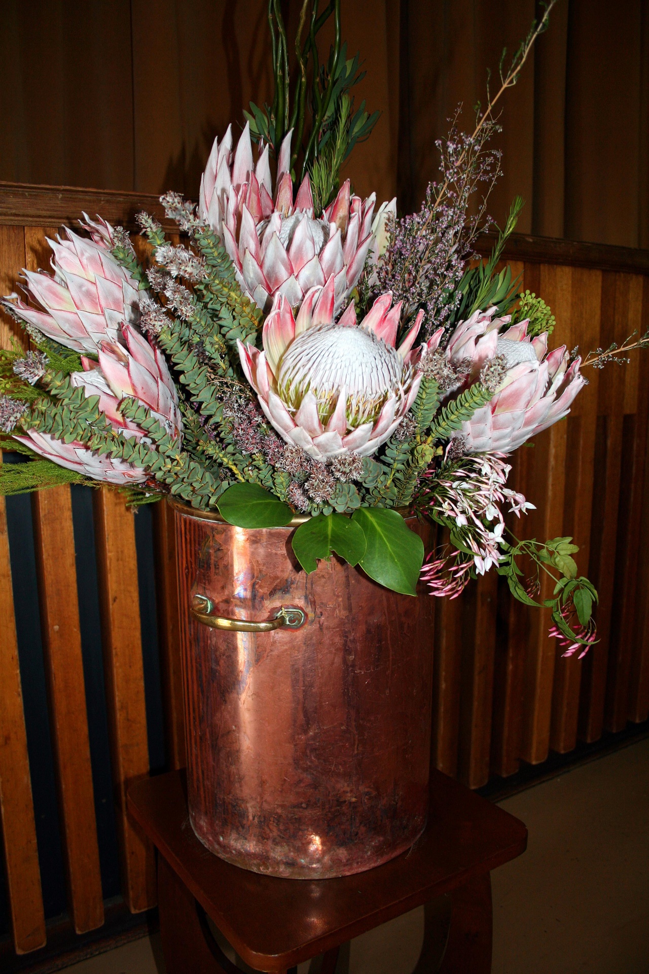 flowers proteas arrangement free photo