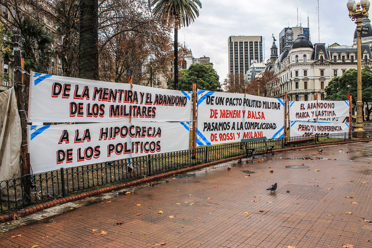protest in argentina buenos aires plaza de mayo free photo