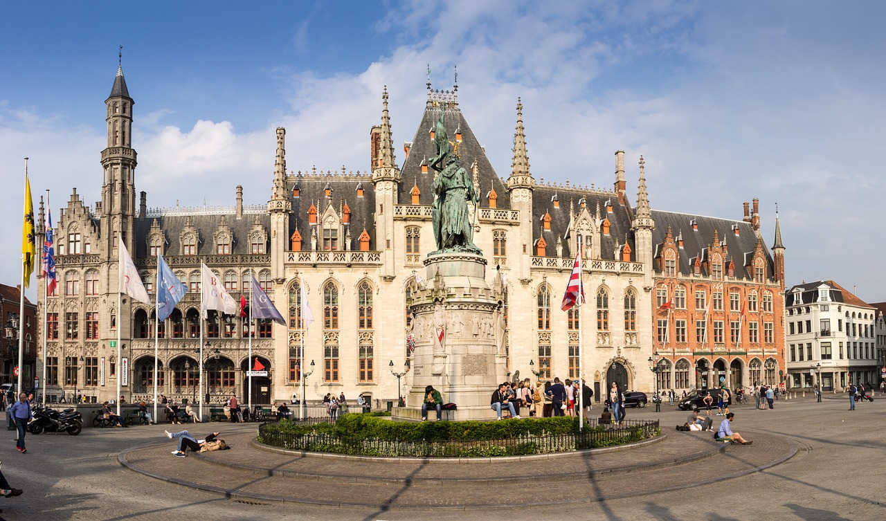 provinciaal hof bruges belgium free photo