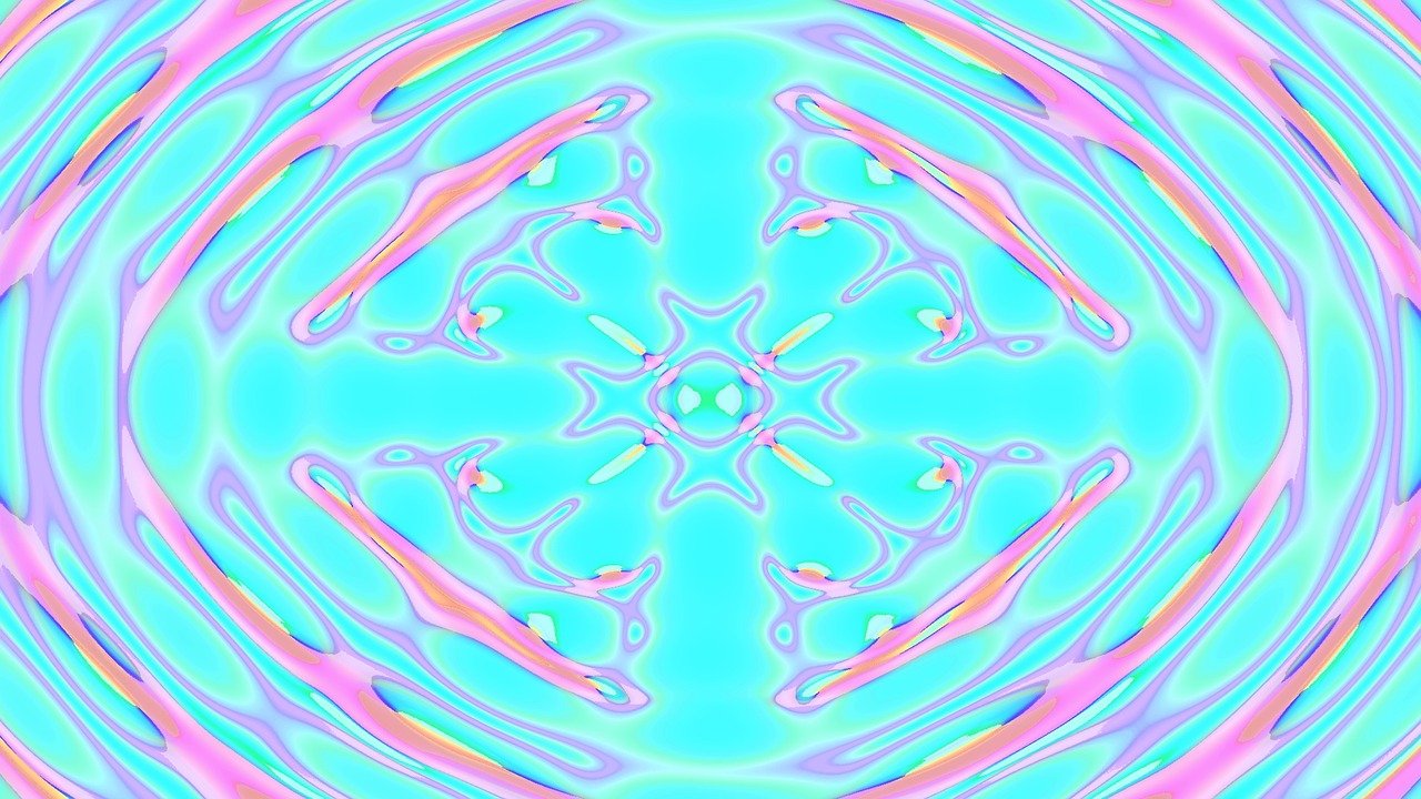 psychedelic flyers turquoise free photo