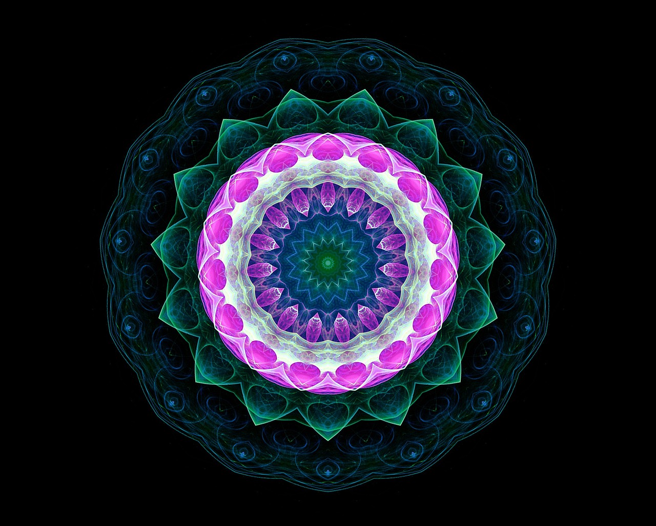 psychedelic mandala mushroom free photo