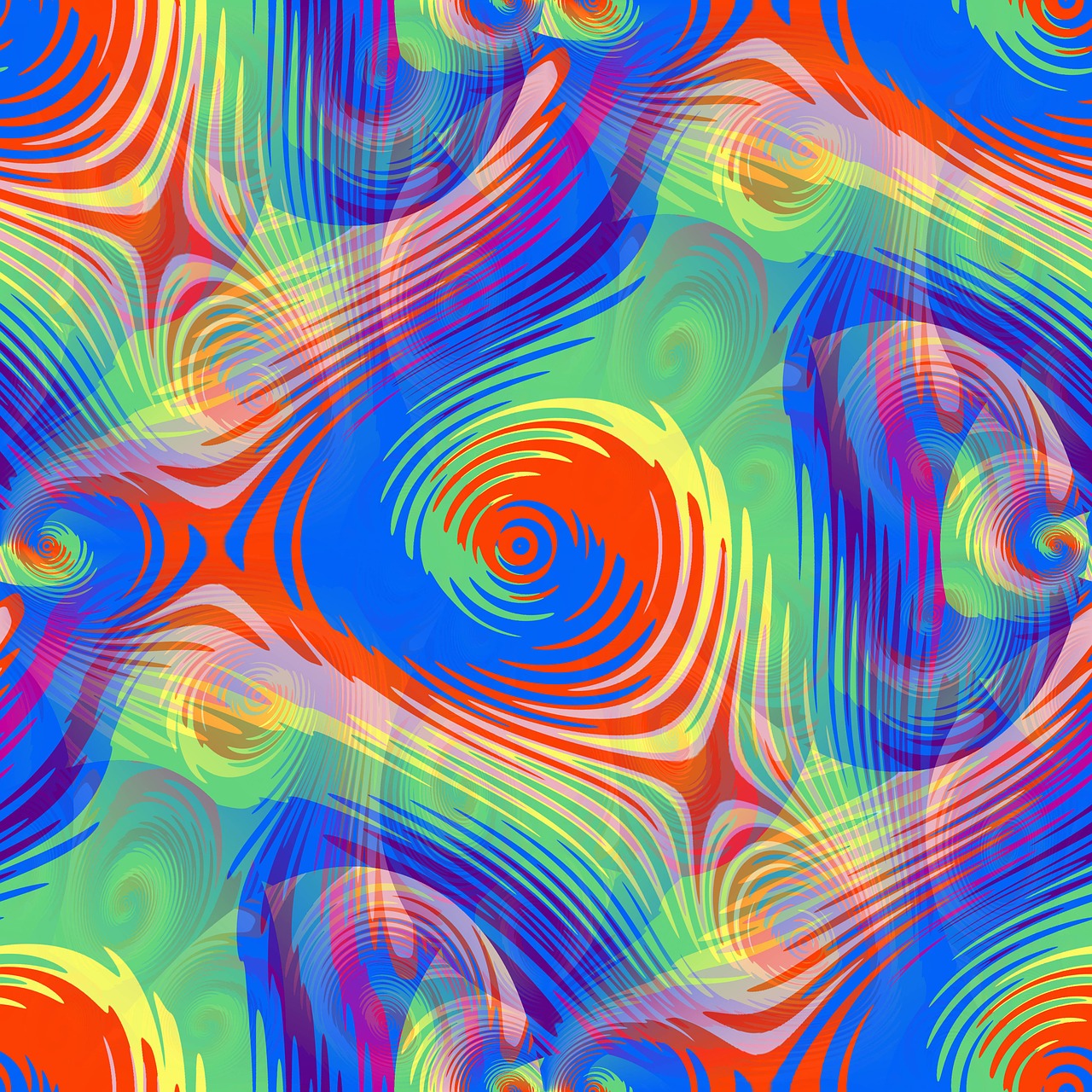 psychedelic swirls patterns free photo