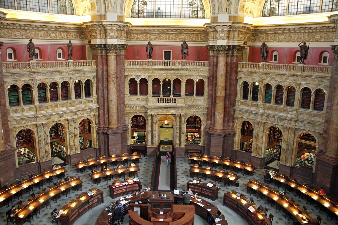 public library reading room washington dc free photo