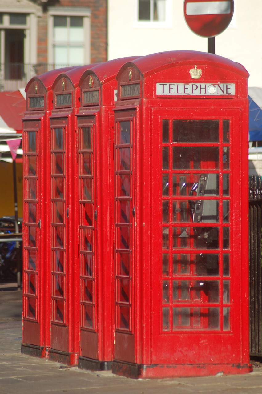 public phone red great britain free photo