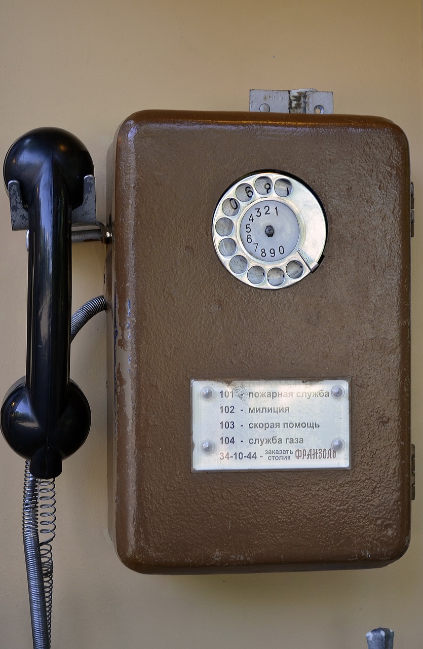 public telephone phone vintage free photo