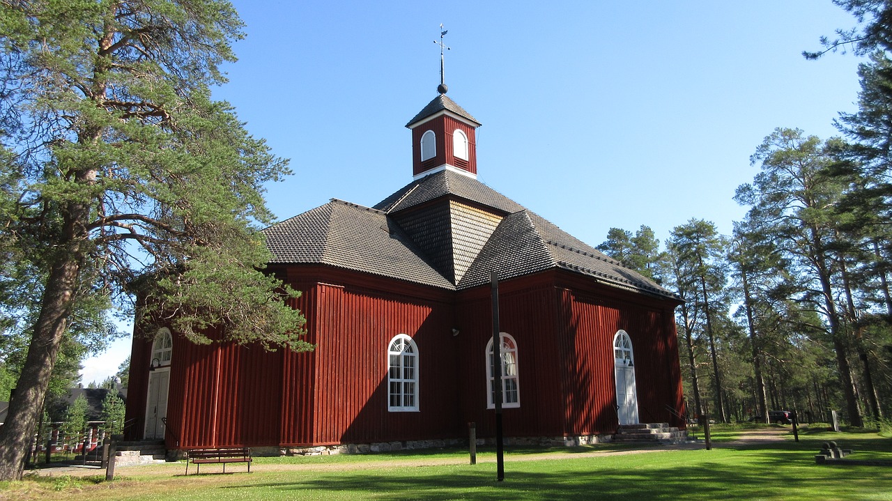 pudasjärvi church northern finland free photo