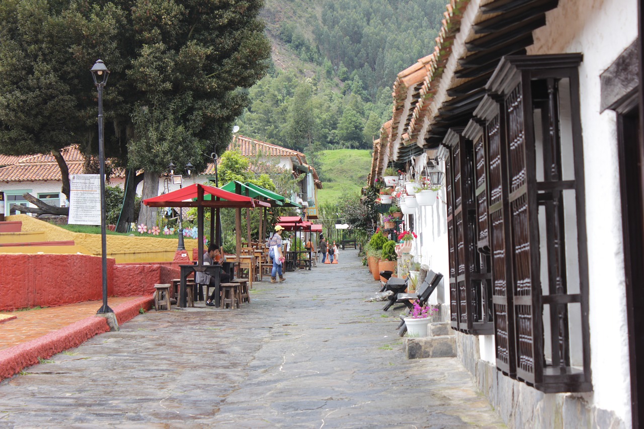 pueblito boyacense street culture free photo