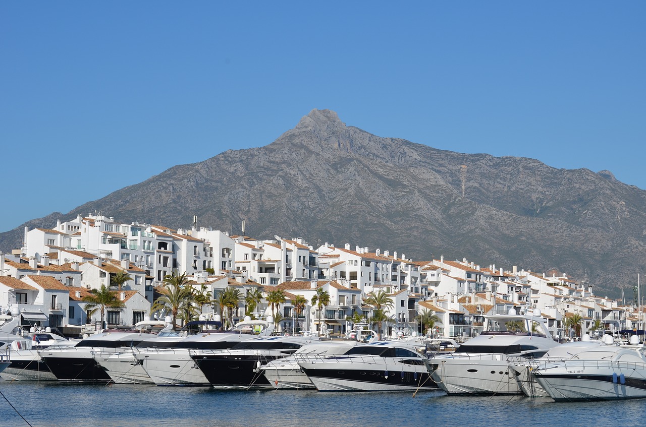 puerto banus marbella port free photo