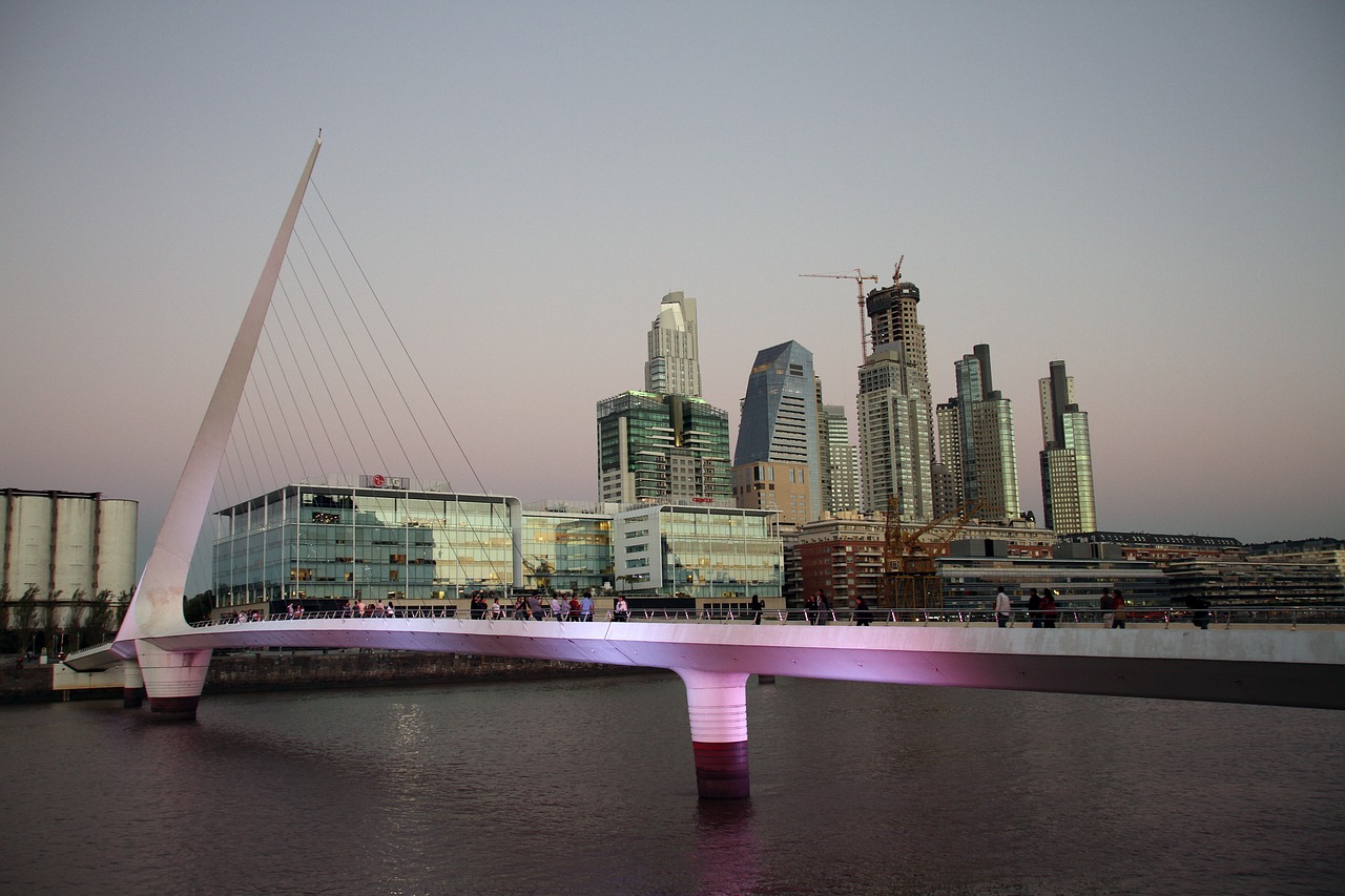 puerto madero buenos aires business free photo