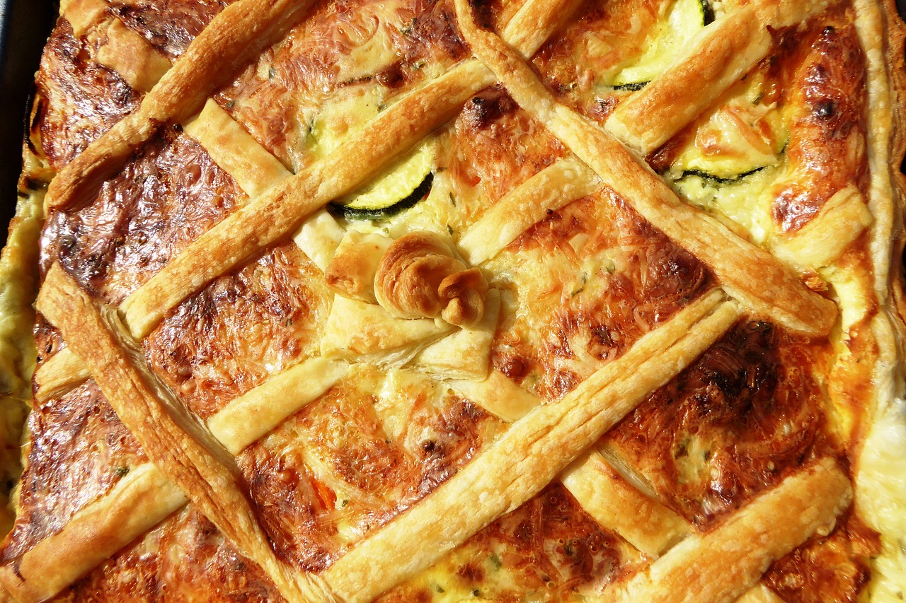 puff pastry pate vegetable pie free photo