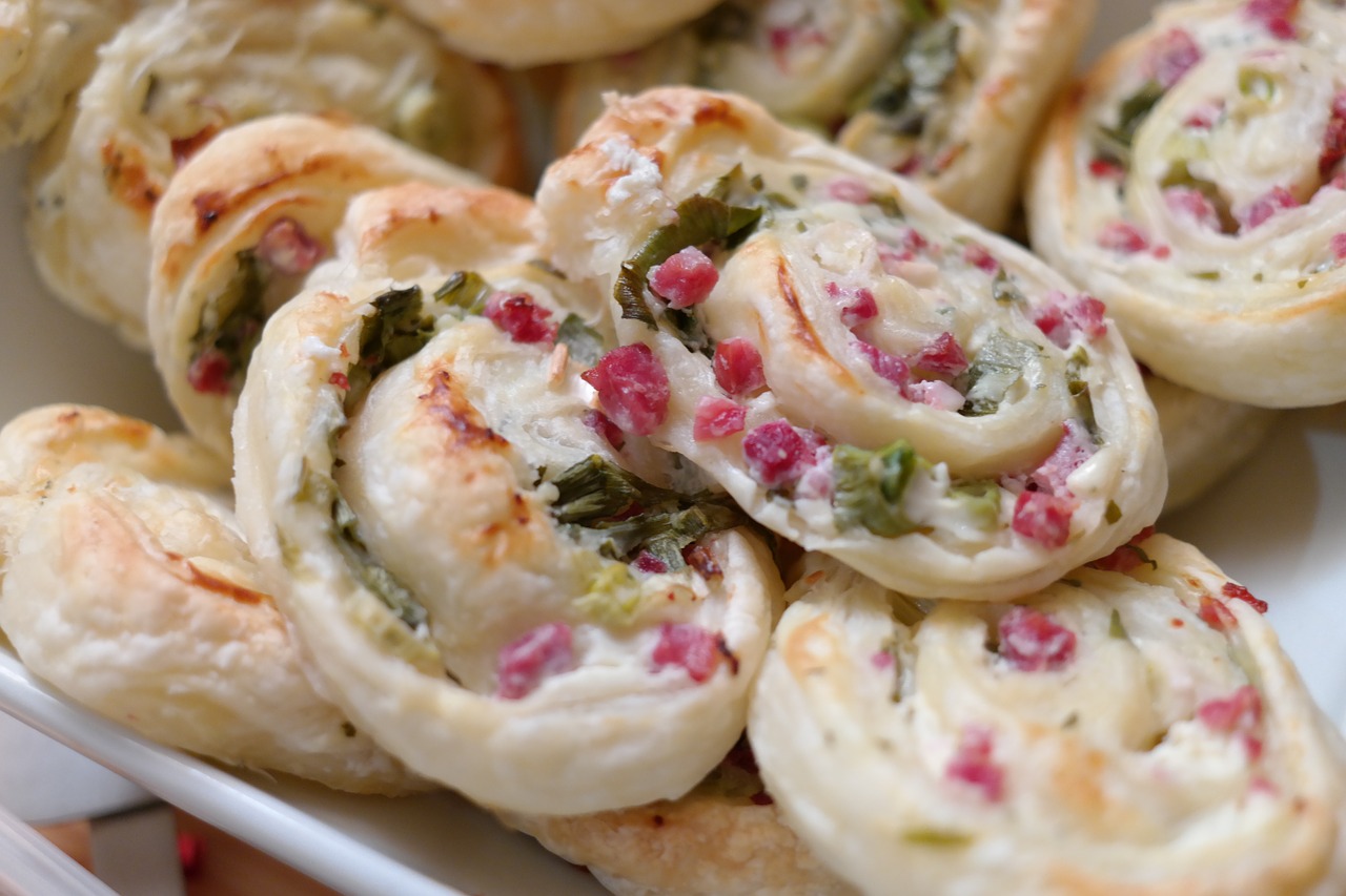 puff pastry snails puff pastry snack free photo