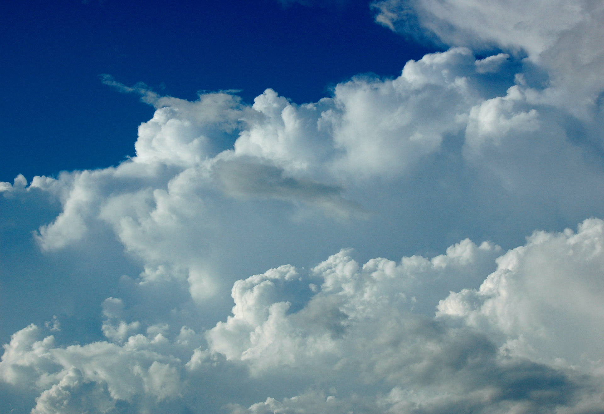 puffy fluffy clouds free photo