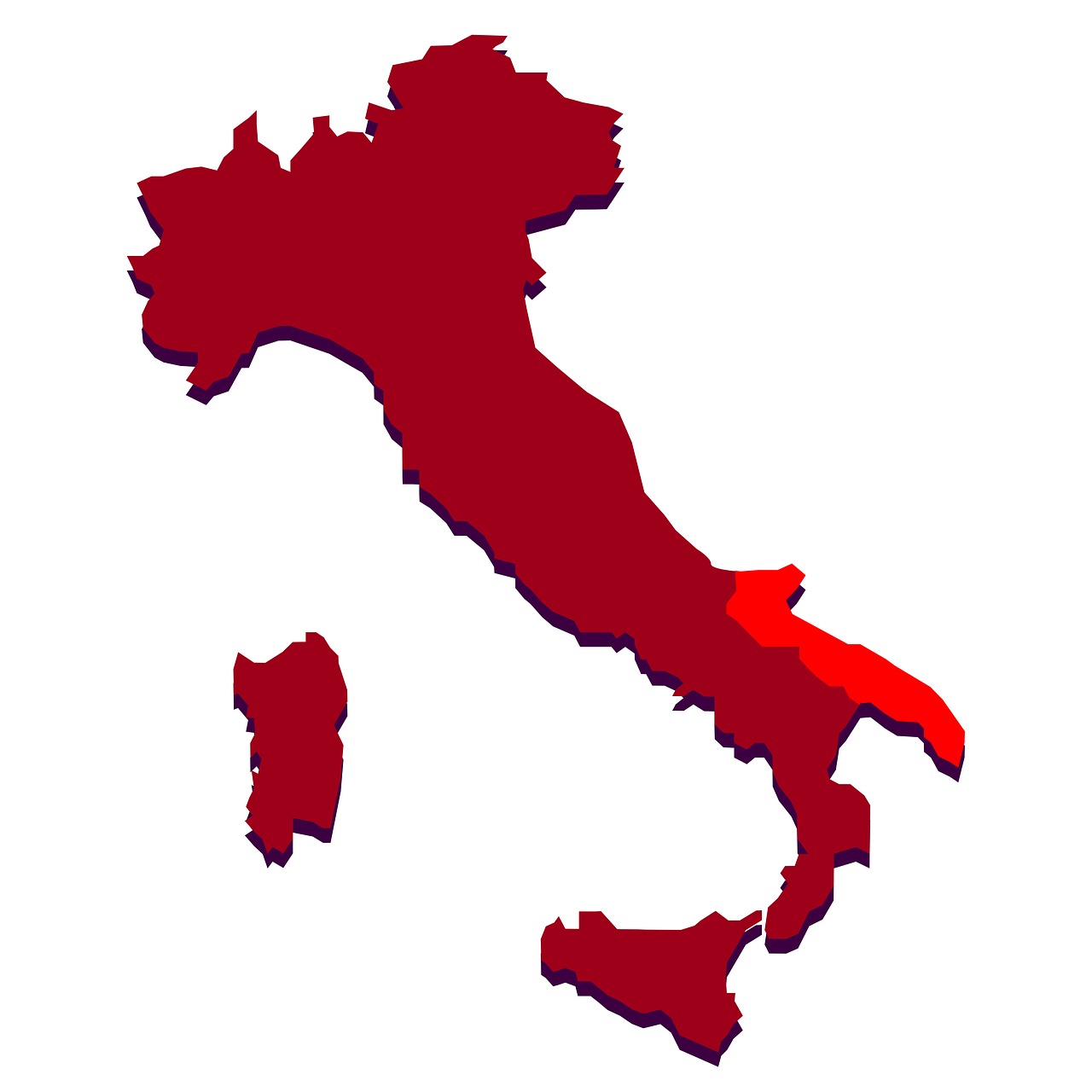 Территория италии. Карта Италии. Италия в виде сапога. Изображение Италии на карте.