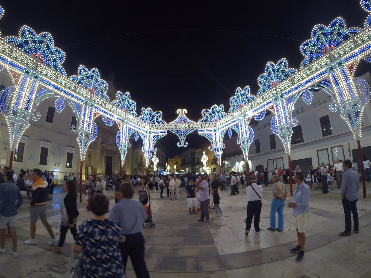 puglia lights italy free photo