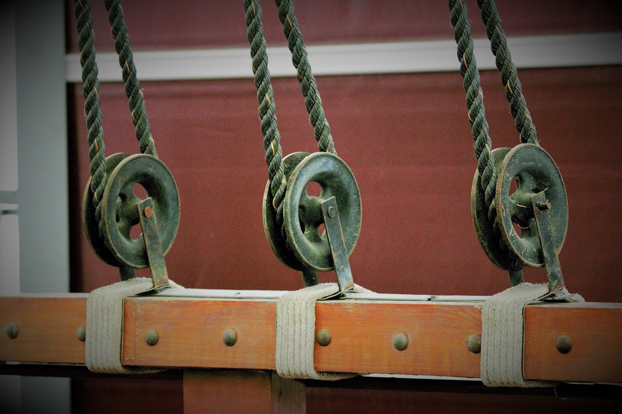 pulley rope equipment free photo