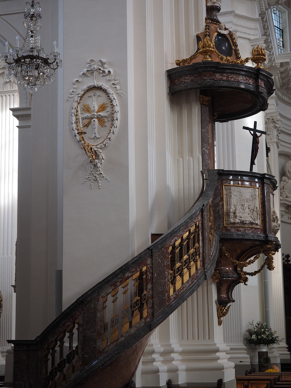 pulpit church st ursus cathedral free photo