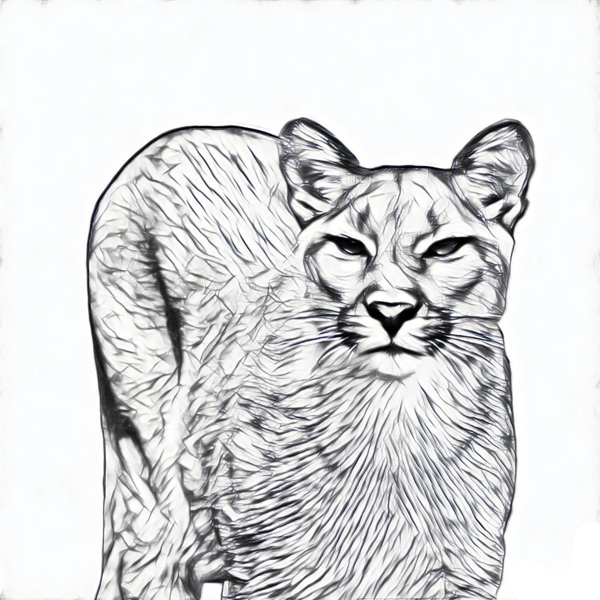 puma cougar black free photo
