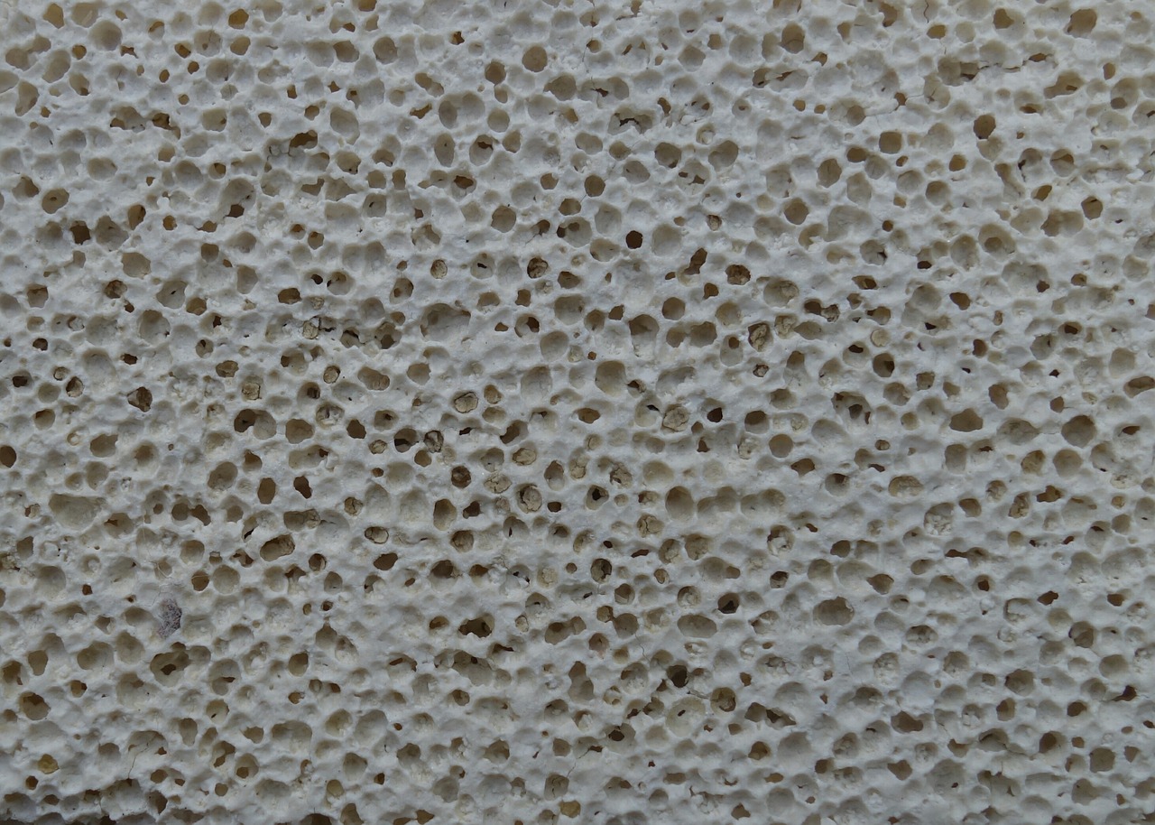 pumice stone rauh holes free photo