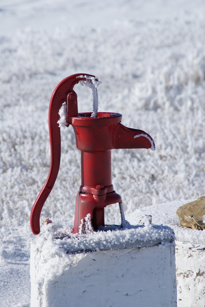 pump frost winter free photo