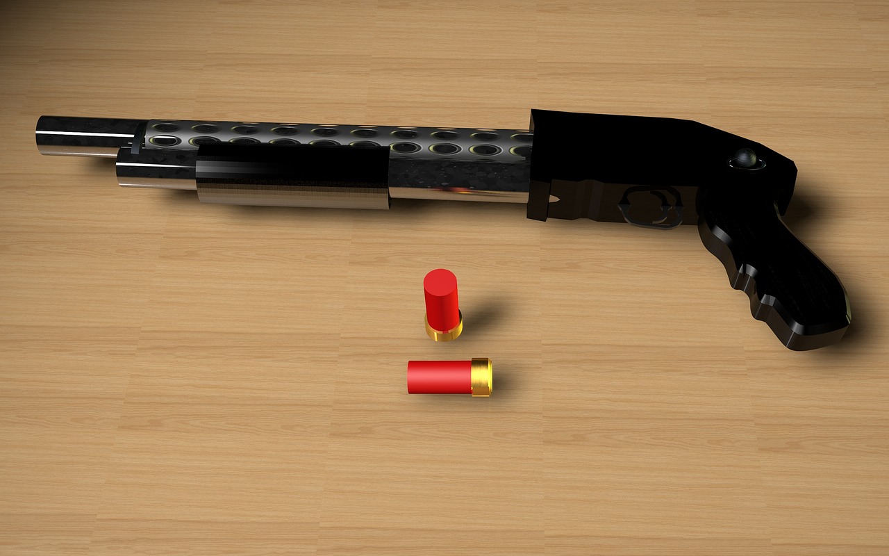 pumpgun weapon ammunition free photo