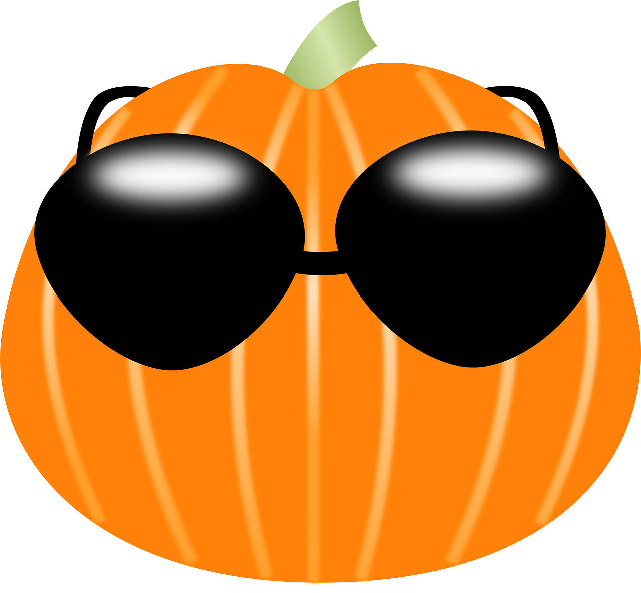 pumpkin sunglasses halloween free photo