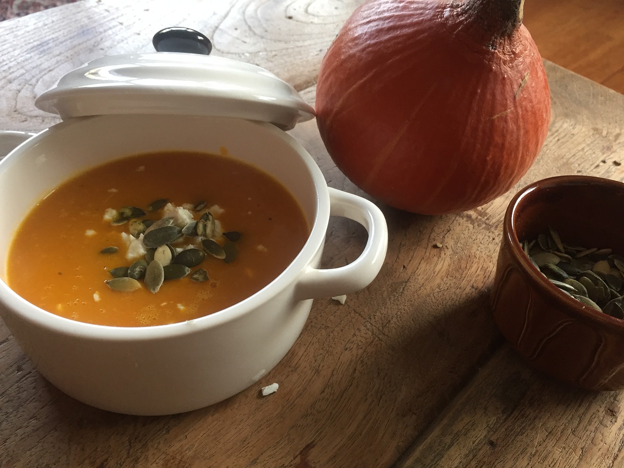 pumpkin soup autumn free photo