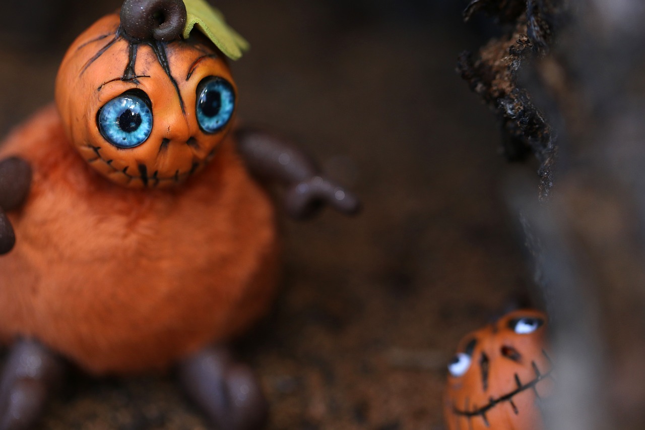 pumpkin halloween figures free photo