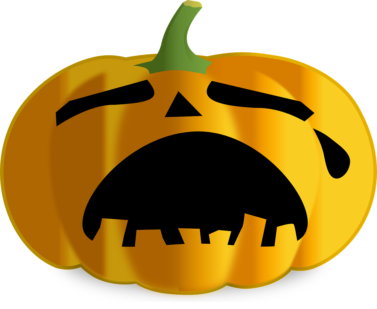 pumpkin jack o lantern sad free photo